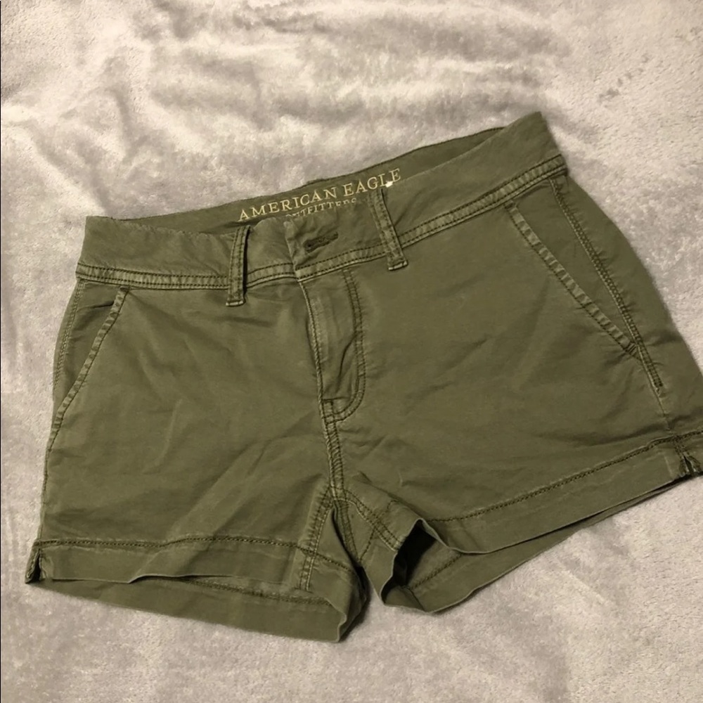 Green American Eagle Shorts